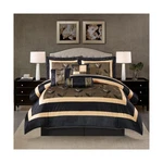 Stratford Park Elegant Leaves 7-PIECE Comforter Bedding Set, Bronze, King Siz.... Fixed Price $137.55.