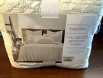 Full/queen Marta Quilt Set Cream - Homthreads. Fixed Price $43.99.