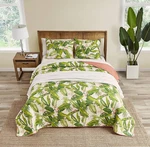 Tommy Bahama - King Quilt Set Reversible Cotton Bedding With Matching Shams Ligh. Fixed Price $105.89.