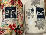 Oeko Tex Women Owned Set Of Holiday Plush Throws Faux Fur. Fixed Price $21.99.