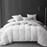 Hotel Grand Luxury White Goose Feather Down Fiber Comforter Full Queen Size, .... Fixed Price $96.49.