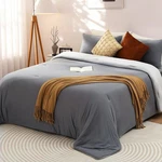 King Comforter Gray, Pcm Tech Ultra-soft Bedding Set, 2PCS Upgraded Micro.... Fixed Price $106.29.