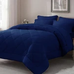 Elnido Queen Size Comforter Set - 7 Pieces Navy Bed In Bag Full, .... Fixed Price $66.01.