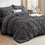Bedsure California Comforter Set - King, 06 Dark Grey. Fixed Price $127.00.