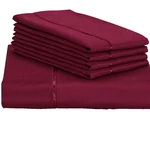 Lexington Bamboo Elegance 2200 Series 6 Piece Cal King Sheet Set - Burgandy. Fixed Price $19.99.