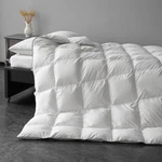 Maxicozy Goose Feather Down Comforter Queen Size, White, 90" - Sealed. Fixed Price $55.25.