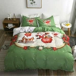 3D Christmas Castle ZHUA700 Bed Pillowcases Quilt Duvet Cover Set Queen King Zoe. Fixed Price $108.31.