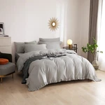 DM809Q Ruffle Bedding By Dolce Mela - Alexander: 6 Pieces Luxury Queen Size Duve. Fixed Price $189.99.