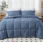 Kasentex Comforter Set Soft & Cozy Size King Blue. Fixed Price $39.90.
