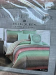 Avondale Manor Cypress 5-PIECE Comforter Set, Full/queen, Coral/teal. Fixed Price $48.00.