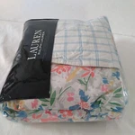 Lauren Ralph Macey Duvet Cover Set King Floral/plaid 3PC. Fixed Price $119.99.