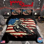 Feelyou Motocross Comforter Set Full American Flag Pattern Bedding Kids. Fixed Price $80.54.