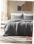 Size Comforter Set, Breathable Jersey Knit Soft Duvet Insert 3 Queen Grey. Fixed Price $74.29.