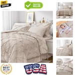Queen Comforter Set 7 Pieces, Beige In Bag Bedroom, B.... Fixed Price $66.39.