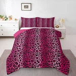 Leopard Print Comforter Cheetah Set Girls Pink Red Black .... Fixed Price $72.35.