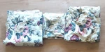 Dan River King Flat Fitted Sheet Floral Sham Green Yellow Pink No Iron Percale. Fixed Price $55.00.
