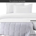 Solid Comforter Set- 300TC Cotton Duvet Cover +down Alternative Insert. Fixed Price $99.95.