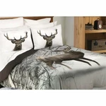 Safdie & Co. 2-PIECE Deer Snowy Forest Twin Comforter Set Multi-color. Fixed Price $52.07.