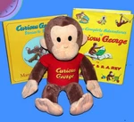 Kohls Cares Curious George Plush Stuffed Animal With 2 Hard Cover Books Gift Set. Fixed Price $19.88.
