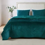 Greenland Home Riviera Velvet Finely Stitched Quilt Set, 3-PIECE King/cal Kin.... Fixed Price $140.11.