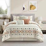 Stratford Park Taupe Terry Comforter Set Queen Size 7PC Bedding Home. Fixed Price $124.00.