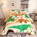 Namoxpa 6 Pieces Dinosaur Comforter SETS3D Pattern Brown Colordecorative. Fixed Price $58.26.