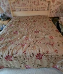 Raymond Waites Floral Queen Comforter, Bed Skirt, Pillow Shams & Toss. Fixed Price $139.50.