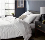 Full/queen Tencel Duvet Cover And Sham Set White - Threshold. Fixed Price $26.59.