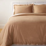 Threshold Studio Mcgee Cotton Slub Comforter Set, Camel/off White, King. Fixed Price $43.99.