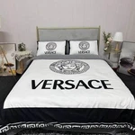 Luxury Black & White Medusa Style Bedding 4 Piece Comforter Set, Soft Mi. Fixed Price $175.00.