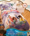 Disney Little Mermaid Find Your Voice Aquatic Outline Twin Comforter & Sheet Set. Fixed Price $49.95.