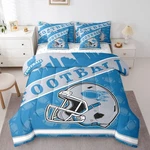 Football City Sports Helmet Comforter Set With Sheets, 7PCS Gridiron Theme Be.... Fixed Price $38.52.