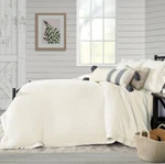 Sunham Washed Full / Queen 3 Piece Duvet Set - Coconut Milk. Fixed Price $39.00.