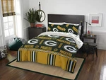 Bay Packers Nfl 5 Piece Queen Comforter Bedding Set Green/gold/white New. Fixed Price $84.99.