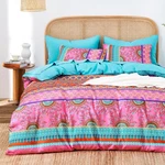 - Boho Comforter Set, Bohemian Chic Colorful Medallion With Geometric Botanical. Fixed Price $67.99.