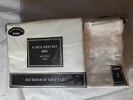 Victoria Classics White Akira Embroidered 6-PIECE Bed Sheet Set, King, +bonus. Fixed Price $27.00.