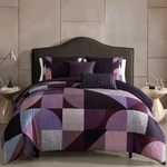 Bebejan Orchid Matrix 5 Piece Reversible Comforter Set 100% Cotton Sateen. Fixed Price $135.71.