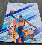 Space Lebron James Basketball Reversible Comforter Bedding Blanket Size Twin. Fixed Price $18.99.