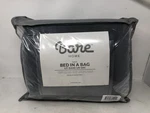 Bare Home Bed Bag Twin Xl 5 Piece Comforter,sheets Set Black/grey. Fixed Price $49.99.