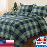 Andency Green Plaid Comforter Twin 66X90 2PC Buffalo Check Bedding Boys. Fixed Price $78.14.