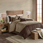 Boone Cozy Comforter Set, Faux Suede, Deluxe Hotel Styling All Season Down Alter. Fixed Price $101.99.