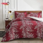 Christmas Bed In Bag Burgundy Red Comforter Sheet Set 7 Pieces Queen Size All. Fixed Price $69.64.