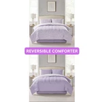 Mytex Haven 8PC King Comforter Set Reversible Soft Polyester Purple Lavender. Fixed Price $39.99.