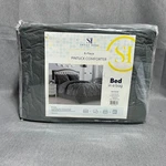 Sweet Home Collection Pintuck Comforter Set Queen Grey 8 Piece Bed Bag. Fixed Price $79.00.