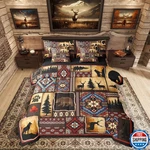 Erosebridal 7 Piece Cabin Plaid Comforter Set Twin,rustic Farmhouse Aztec. Fixed Price $102.20.