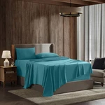 Teal Full Linen Set Soft Microfiber Sheets 4 Piece Deep Pocket Bedding. Fixed Price $33.99.