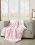 Regal Comfort - Bubblegum Frost Faux Fur Sherpa Throw Blanket 50"X70". Fixed Price $39.95.
