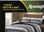 Remington 7 Piece Queen Comforter Sheet Set Reversible Moose Elk Canoe Paddles. Fixed Price $65.62.