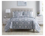 Ellen Tracy Florence 7PC King Comforter Bedding Set Floral Teal Gray Read Descr.. Fixed Price $119.00.