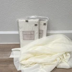 Platinum Collection Crushed Voile Sheer Rod Pocket Panel Ivory 50X84 Polyester 2. Fixed Price $30.00.